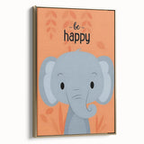 Kids Wall Art Prints - Cute Elephant Nursery Wall Art for Boys