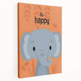 Kids Wall Art Prints - Cute Elephant Nursery Wall Art for Boys
