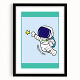 STEM Learning Wall Art - Dream Big Space Astronaut Print