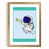 STEM Learning Wall Art - Dream Big Space Astronaut Print