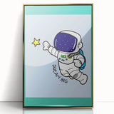 STEM Learning Wall Art - Dream Big Space Astronaut Print