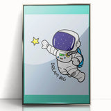 STEM Learning Wall Art - Dream Big Space Astronaut Print