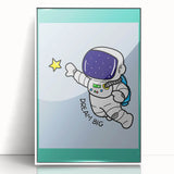 STEM Learning Wall Art - Dream Big Space Astronaut Print