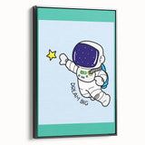 STEM Learning Wall Art - Dream Big Space Astronaut Print