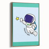 STEM Learning Wall Art - Dream Big Space Astronaut Print