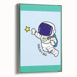STEM Learning Wall Art - Dream Big Space Astronaut Print