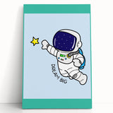 STEM Learning Wall Art - Dream Big Space Astronaut Print