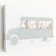 Whimsical Animal Car Ride Nursery Wall Art - Kids Room Prints