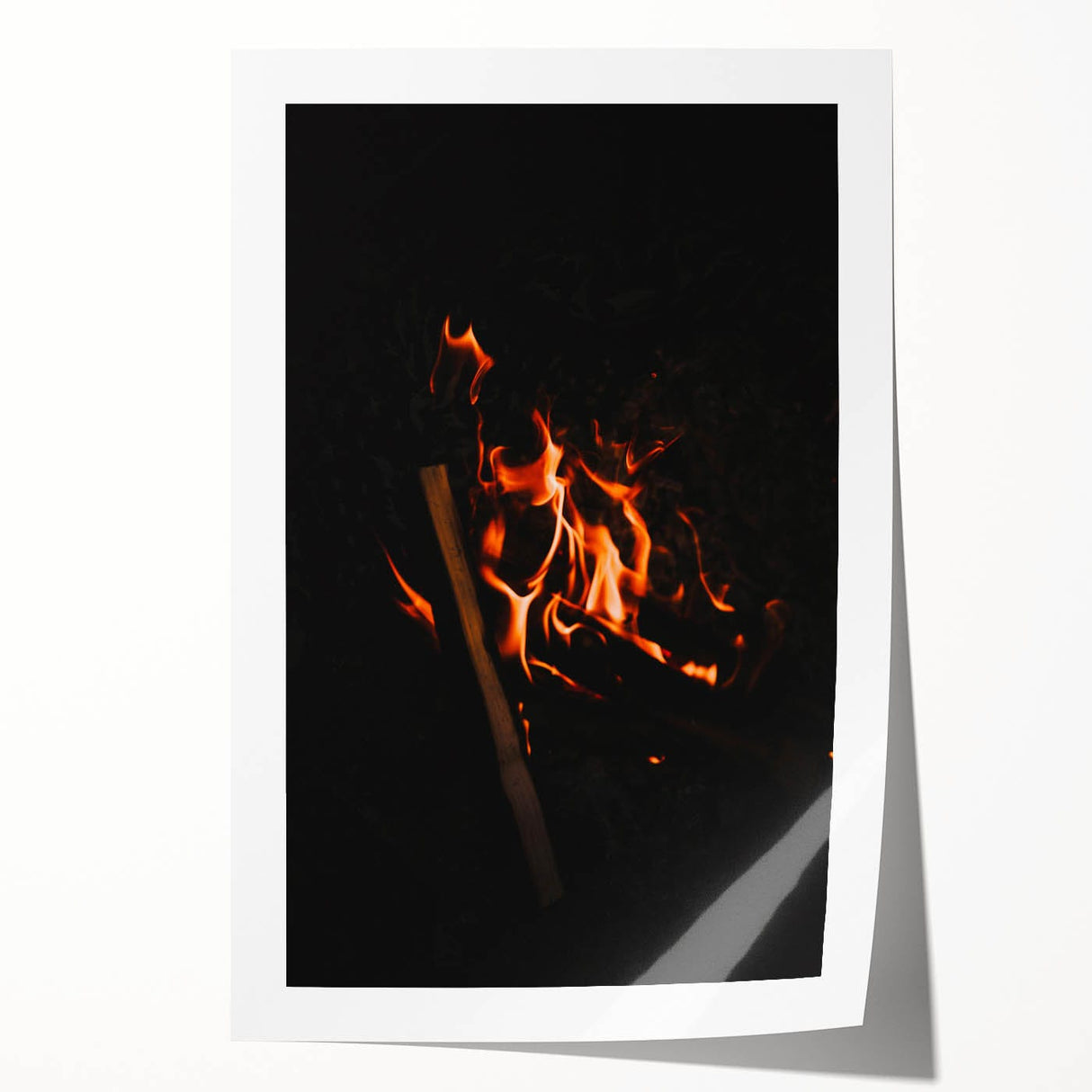 Extra large rolled print depicting fall seasons with vibrant autumnal colors, ideal for art wall dining room.