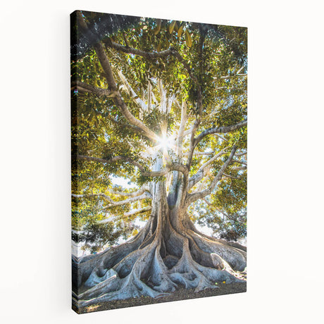 Spring-themed large art on stretched canvas featuring vibrant green and floral patterns, suitable for kitchen wall decor.