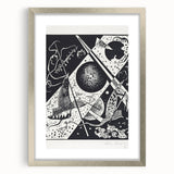 Wassily Kandinsky’s Kleine Welten VI - Abstract Monochrome Wall Art
