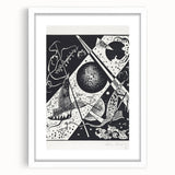 Wassily Kandinsky’s Kleine Welten VI - Abstract Monochrome Wall Art
