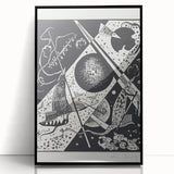 Wassily Kandinsky’s Kleine Welten VI - Abstract Monochrome Wall Art