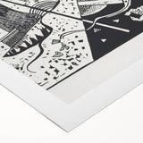Wassily Kandinsky’s Kleine Welten VI - Abstract Monochrome Wall Art