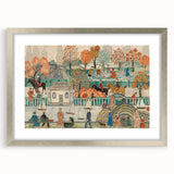 Modern Wall Art: Charming Central Park Scene with Vibrant City Life