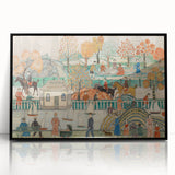 Modern Wall Art: Charming Central Park Scene with Vibrant City Life