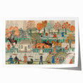 Modern Wall Art: Charming Central Park Scene with Vibrant City Life