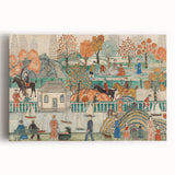 Modern Wall Art: Charming Central Park Scene with Vibrant City Life