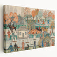 Modern Wall Art: Charming Central Park Scene with Vibrant City Life