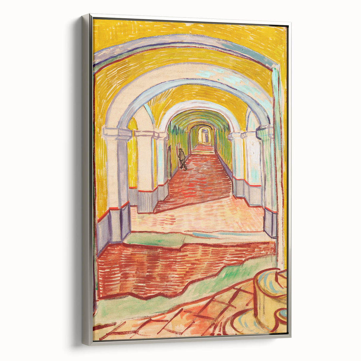 Van Gogh’s Corridor in the Asylum - Vibrant Modern Wall Art Print