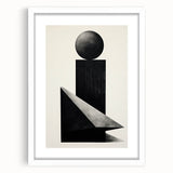 Acrylic Dining Room Artwork – Geometric Black & White Print