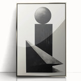 Acrylic Dining Room Artwork – Geometric Black & White Print