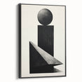 Acrylic Dining Room Artwork – Geometric Black & White Print