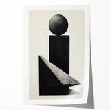 Acrylic Dining Room Artwork – Geometric Black & White Print