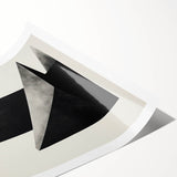 Acrylic Dining Room Artwork – Geometric Black & White Print