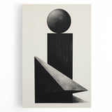 Acrylic Dining Room Artwork – Geometric Black & White Print