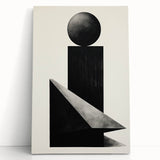 Acrylic Dining Room Artwork – Geometric Black & White Print