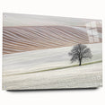 Modern Office Wall Art – Minimalist Landscape with Elegant Tree
