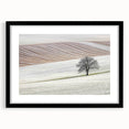 Modern Office Wall Art – Minimalist Landscape with Elegant Tree