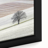 Modern Office Wall Art – Minimalist Landscape with Elegant Tree