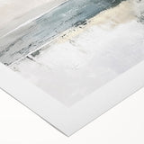 Abstract landscape wall art on rolled canvas showcasing vibrant colors of blue, orange, and green, ideal for modern home decor. Perfect for adding a touch of elegance to any room.