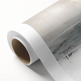 Abstract landscape wall art on rolled canvas, showcasing vibrant colors and fluid shapes, ideal for modern decor. Packaged securely in a protective cardboard tube for delivery.