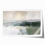 Abstract landscape wall art print showcasing vibrant colors and fluid shapes, rolled for easy display and storage, ideal for modern home decor.