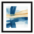 Modern Abstract Wall Art – Coastal Brushstroke Harmony