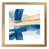 Modern Abstract Wall Art – Coastal Brushstroke Harmony