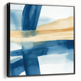 Modern Abstract Wall Art – Coastal Brushstroke Harmony
