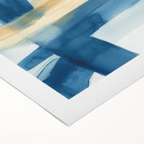 Modern Abstract Wall Art – Coastal Brushstroke Harmony