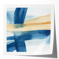Modern Abstract Wall Art – Coastal Brushstroke Harmony