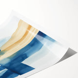 Modern Abstract Wall Art – Coastal Brushstroke Harmony