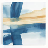 Modern Abstract Wall Art – Coastal Brushstroke Harmony