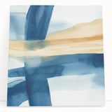 Modern Abstract Wall Art – Coastal Brushstroke Harmony