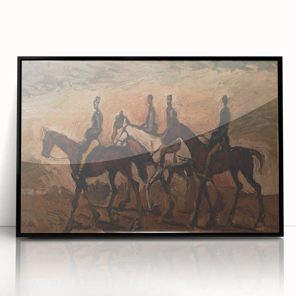 Expressionism Wall Art - Horse Patrol by Cyprián Majerník