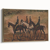 Expressionism Wall Art - Horse Patrol by Cyprián Majerník