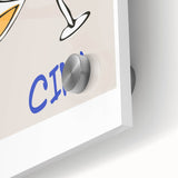 Large abstract wall art in muted earth tones on acrylic glass, ideal for dining room ambiance.