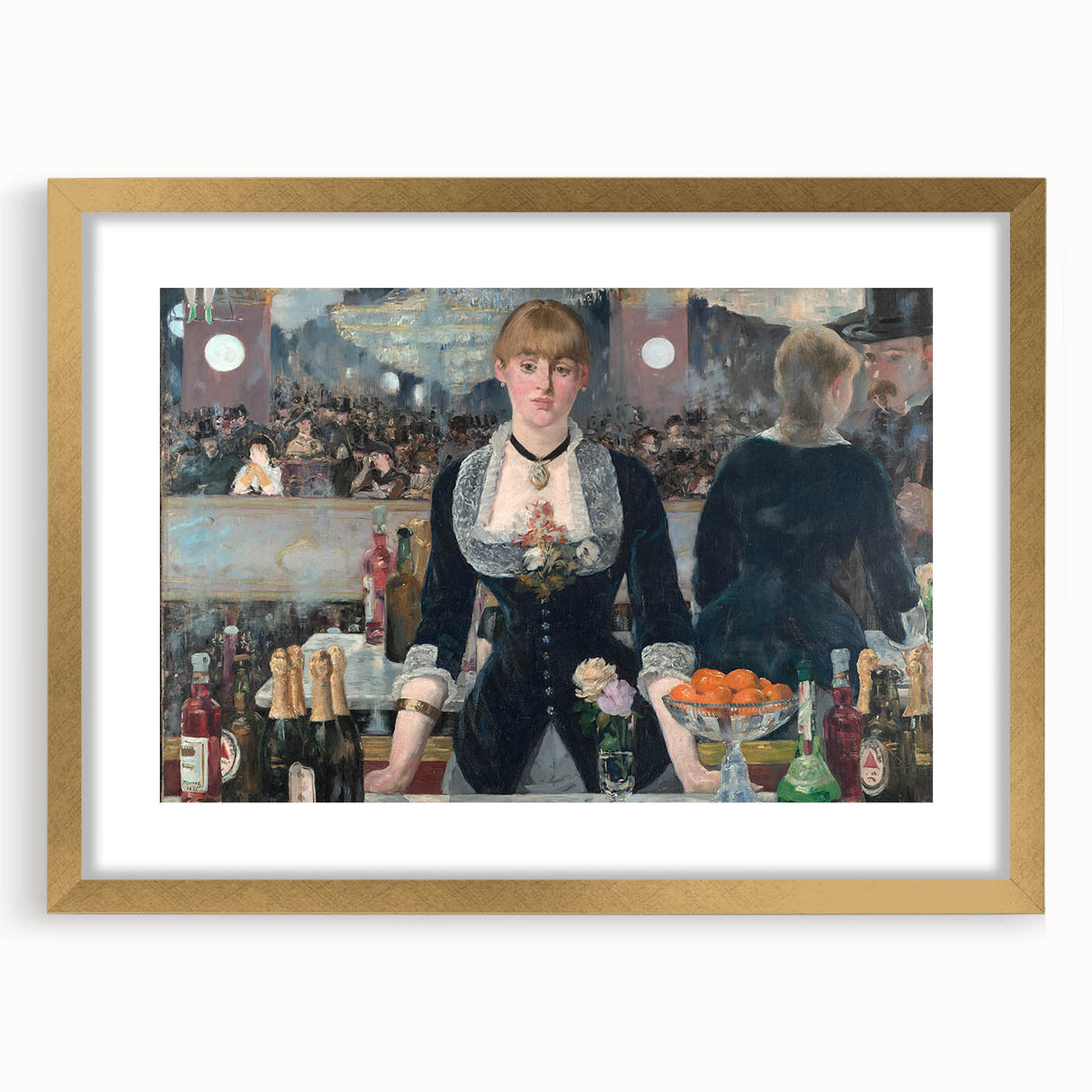 Impressionist Wall Art - A Bar at the Folies-Bergère by Manet Print