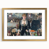 Impressionist Wall Art - A Bar at the Folies-Bergère by Manet Print